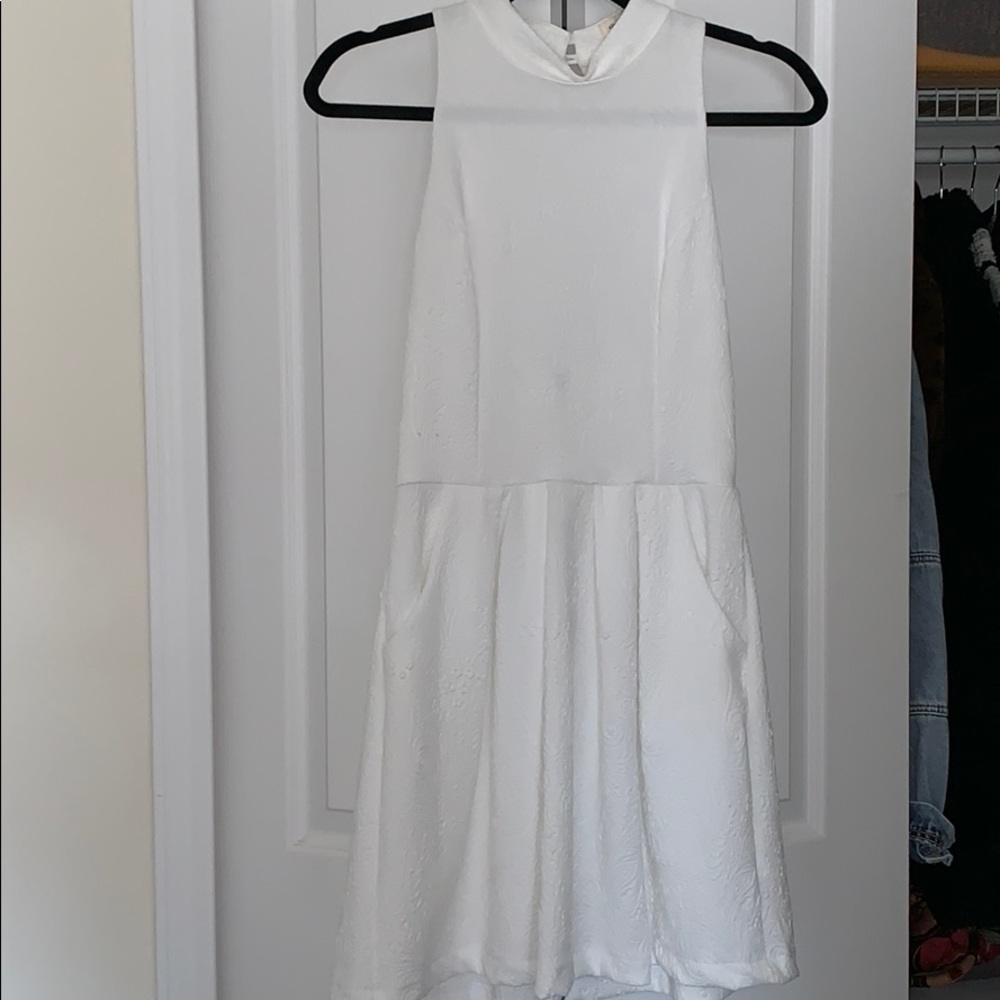 Urban Outfitters white open back dress